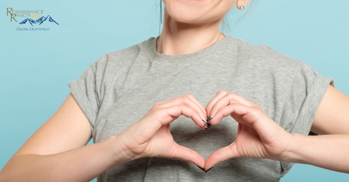 Lady Making Heart Shape With Her Hands